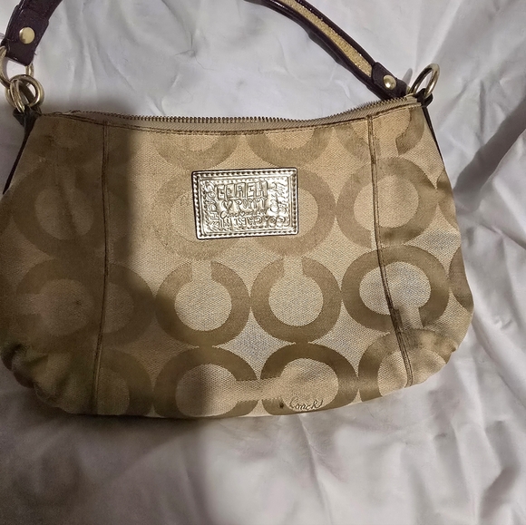 Coach Poppy Pop C CPLIQUE Groovy Shoulder Bag Multicolor Canvas Leather - Picture 5 of 12